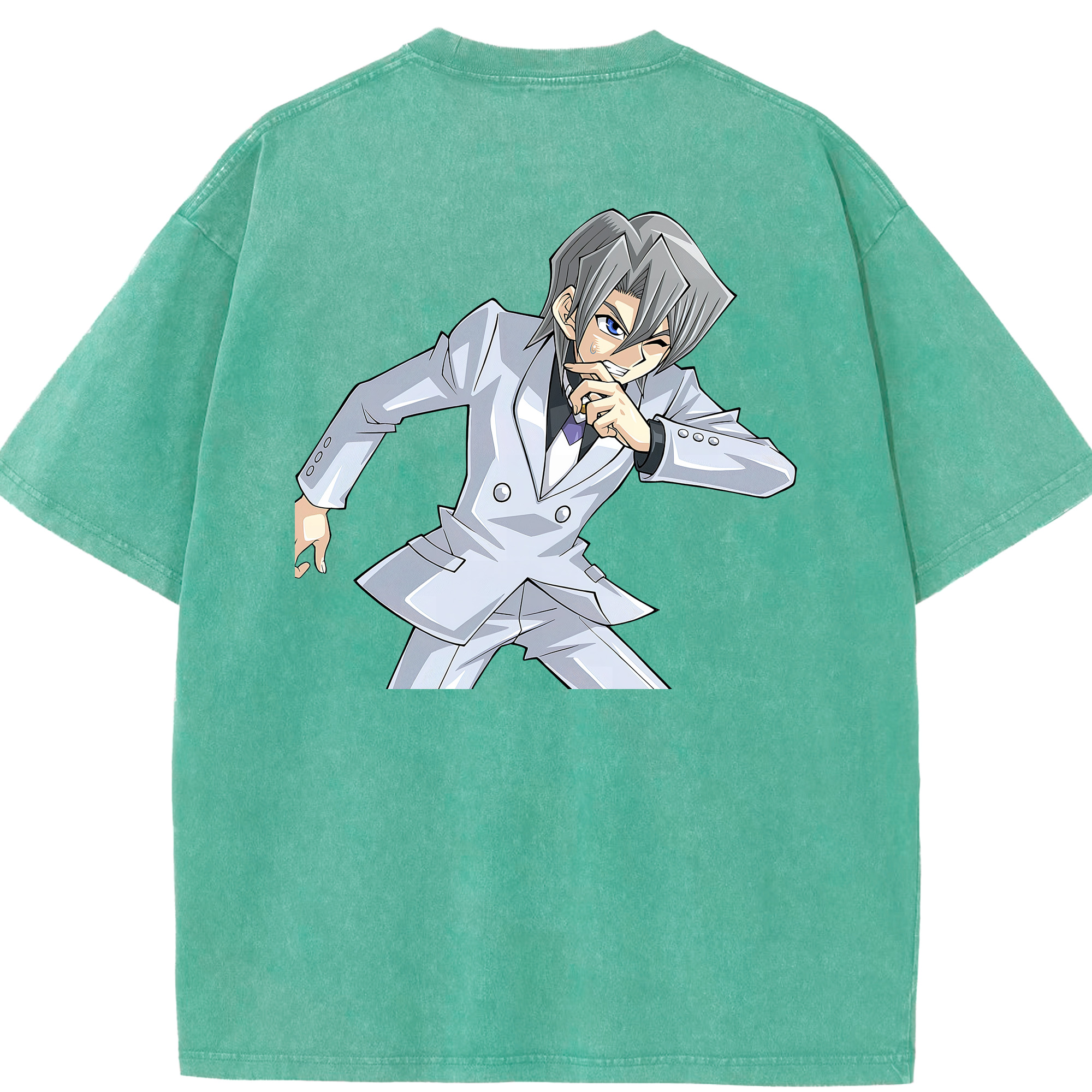 （画像用） 遊☆戯☆王 Yu-Gi-Oh! 綿100% ヴィンテージ風 半袖Tシャツ（背面プリント）